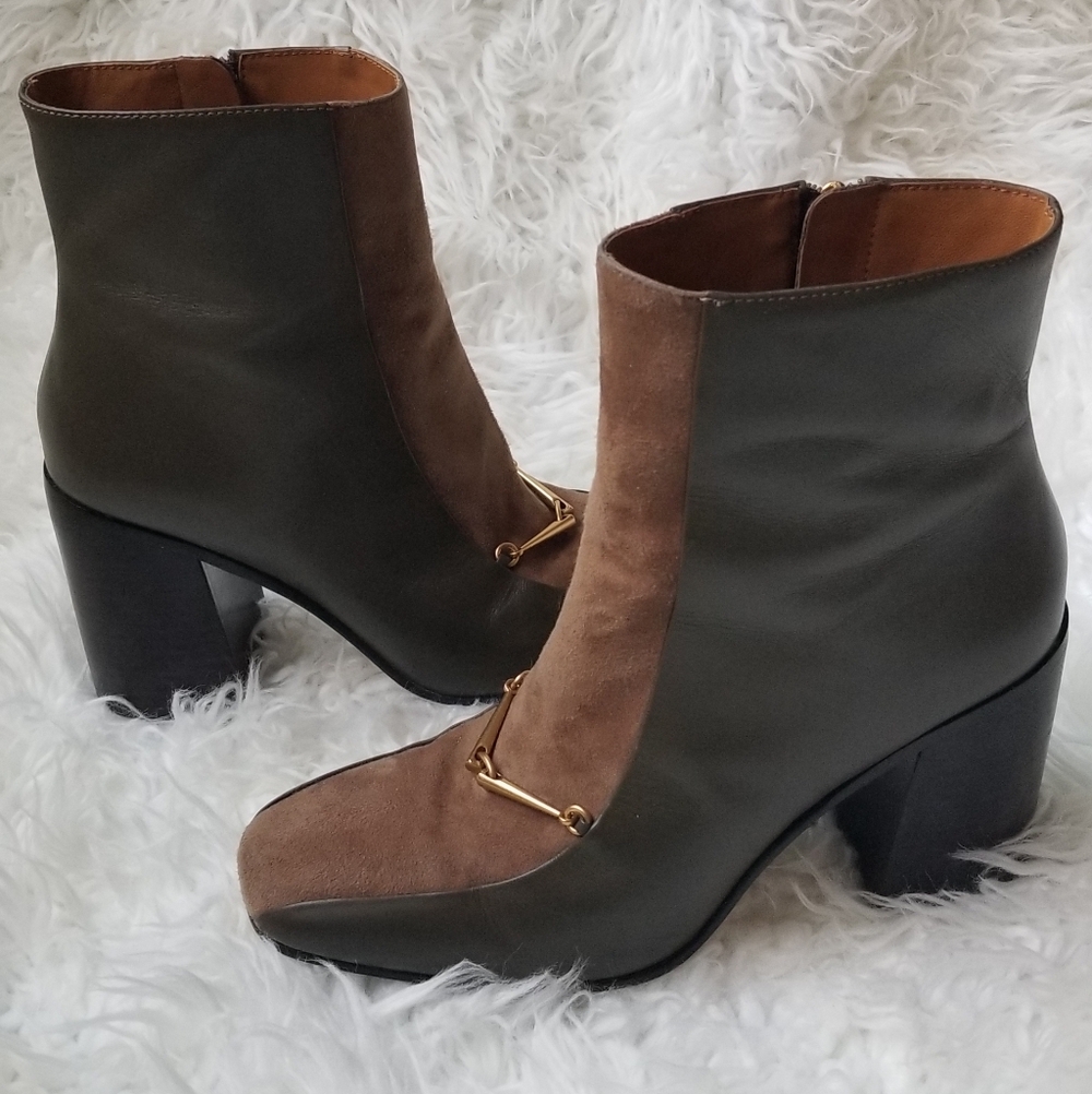 Tory Burch Two-Tone Heeled Boots